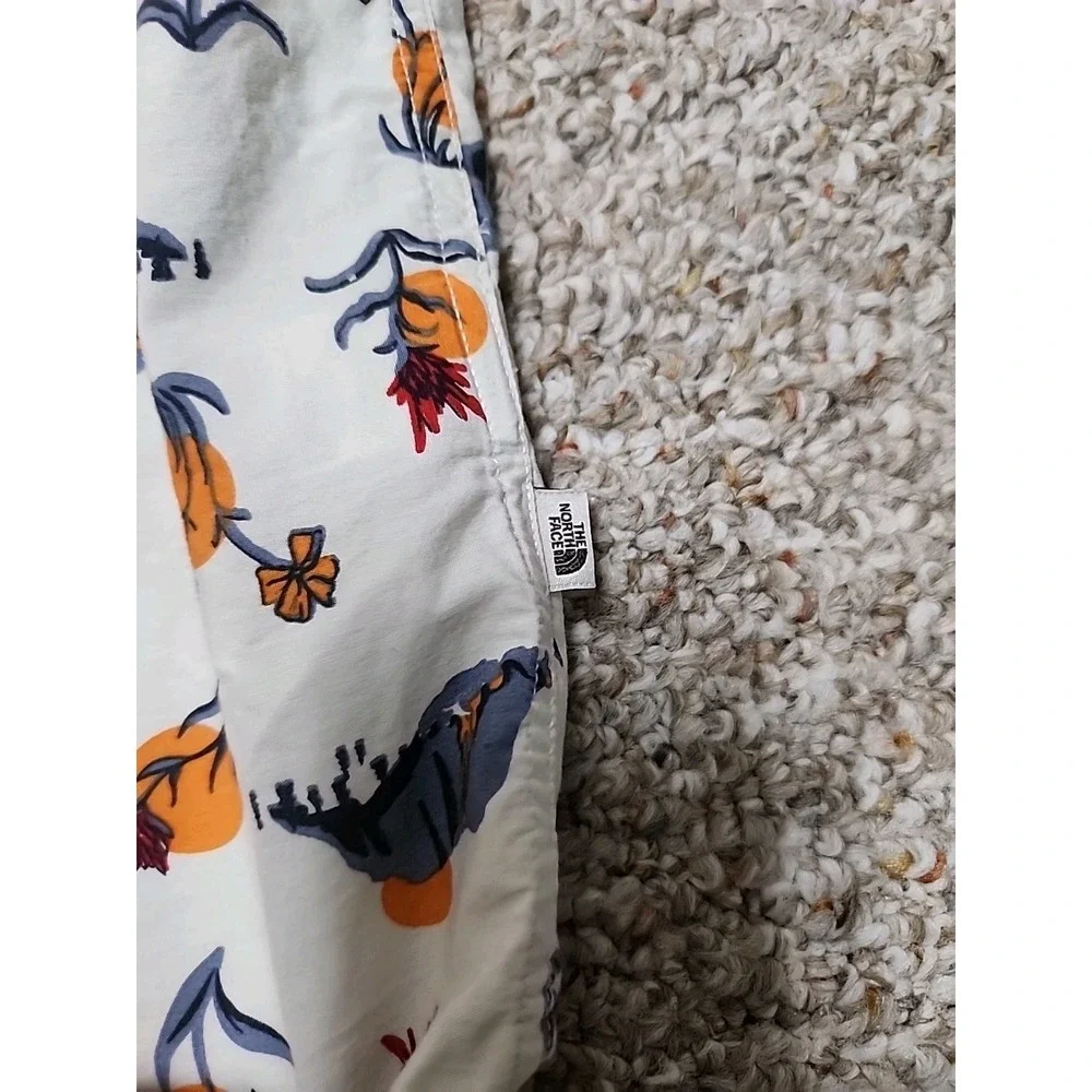 The North Face Button Up Shirt Floral Sun Mount Print Short Sleeve Mens XL India